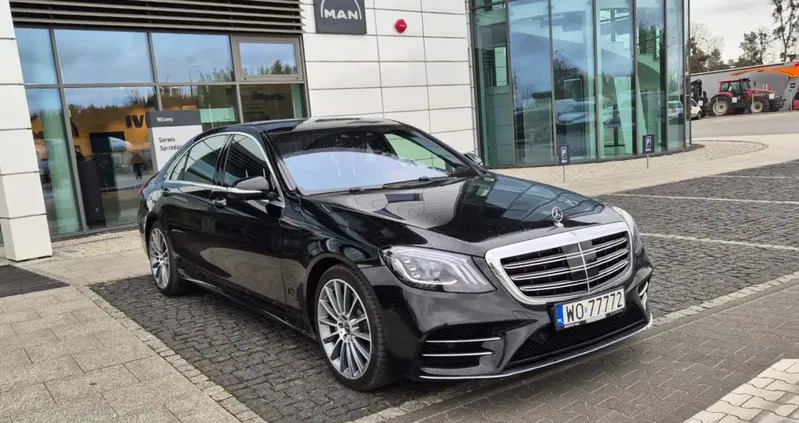 mazowieckie Mercedes-Benz Klasa S cena 259000 przebieg: 126048, rok produkcji 2018 z Zgorzelec